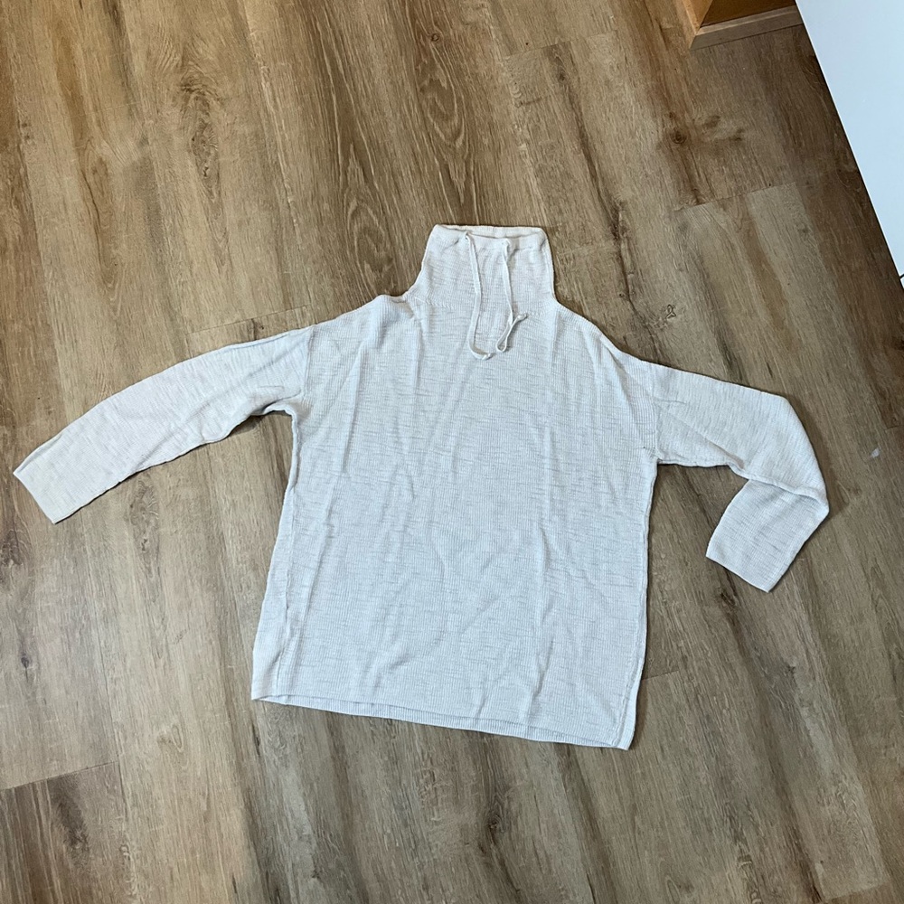 Cream Turtleneck Sweater